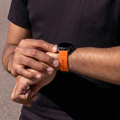 Correa silicona robusto Garmin Fenix 7 (naranja)