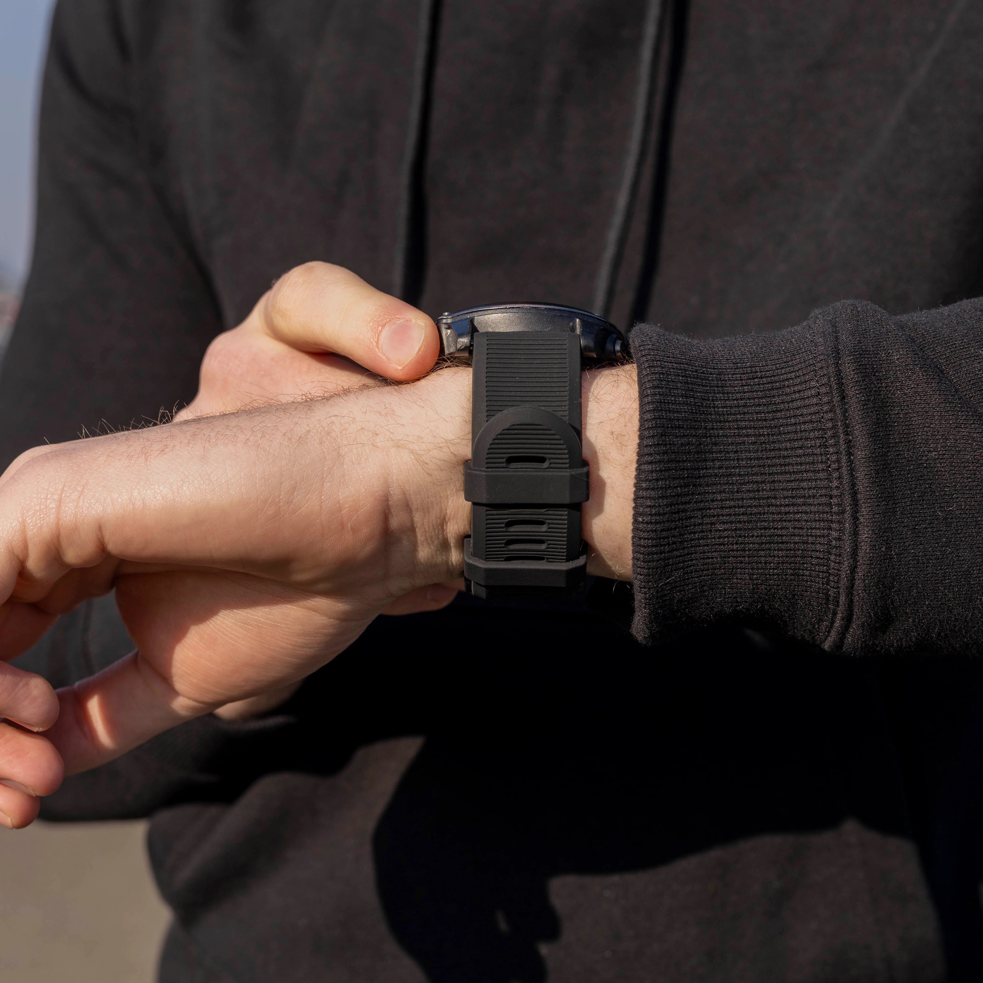 Garmin Fenix 5 (Plus)/6 (Pro) Silicone Strap (Black)
