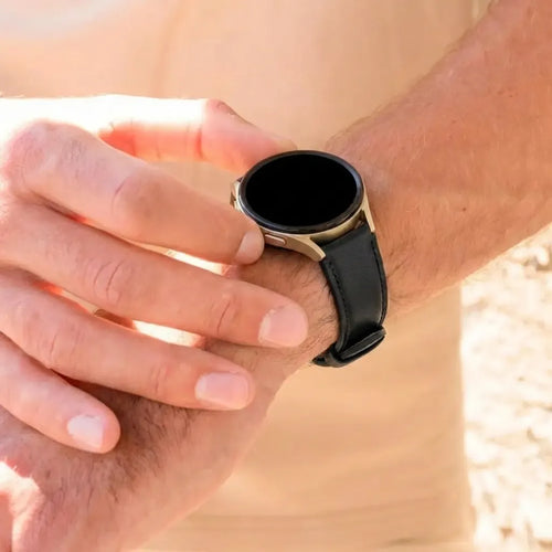 Bandz Correa cuero 'Easy Fit' Suunto Race (s (negro)