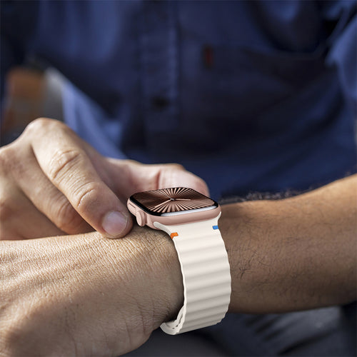Correa ondulada Apple Watch Ultra (blanco estrella)