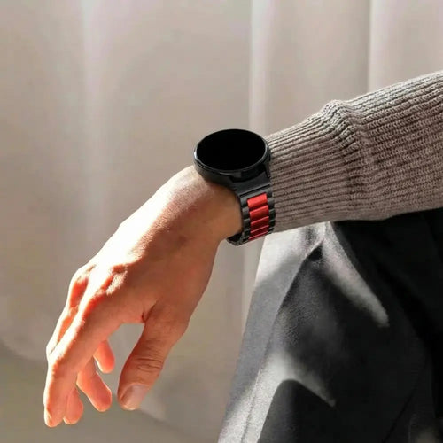 Samsung Galaxy Watch 5 40mm Steel Strap (Black/Red)