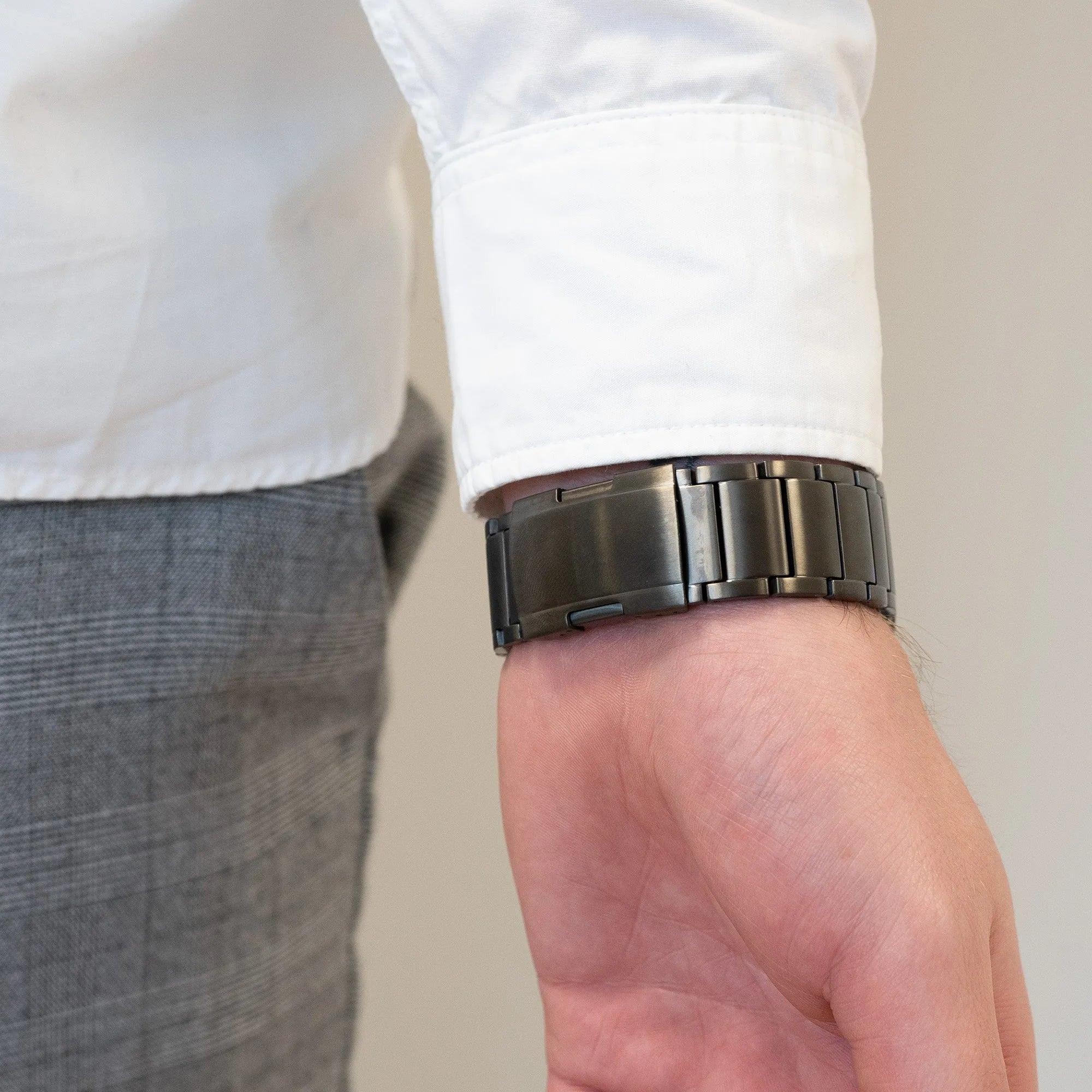 Bandz Correa sólido titanio Apple Watch (grafito)