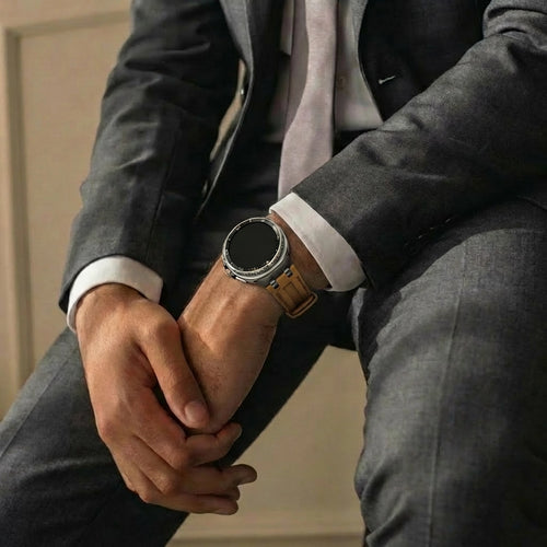 Correa cuero sólida Samsung Galaxy Watch 9 - 40mm (marrón)