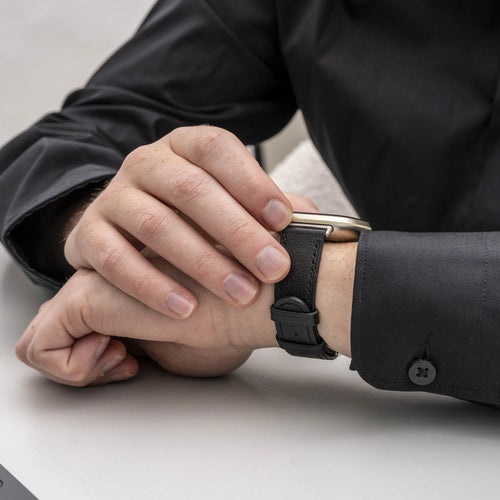 Modern Leather Strap, black, lifestyle photo