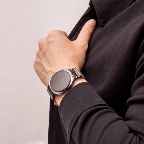 Correa cuero Premium Samsung Galaxy Watch 8 Classic (gris)
