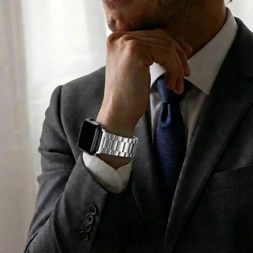 Bandz Correa acero 'Clásico' Apple Watch (plata)  