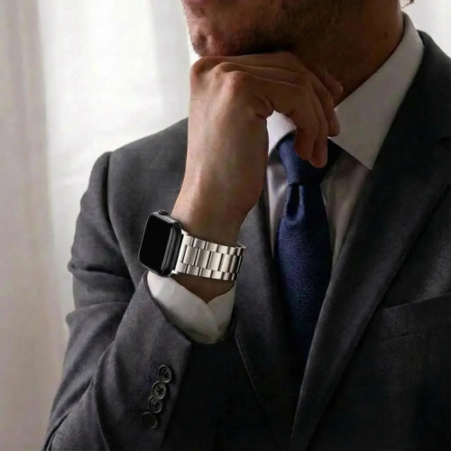 Bandz Apple Watch Steel Strap 'Classic' (Starlight)