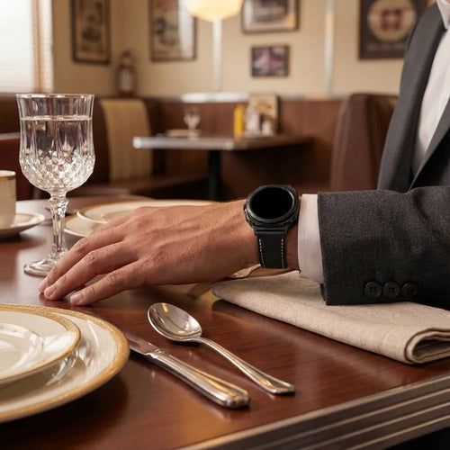 Samsung Galaxy Watch Ultra 2 Leather Strap (Black)