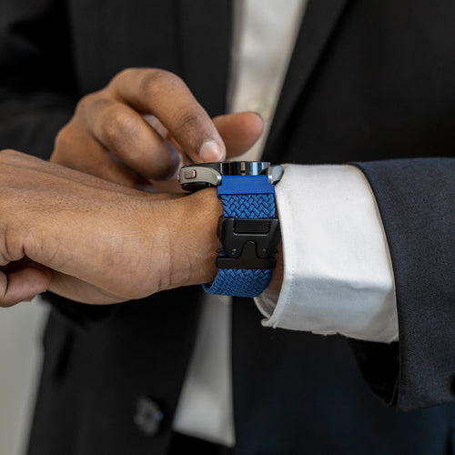 Correa trenzada Samsung Galaxy Watch 5 - 44mm con hebilla P (azul)
