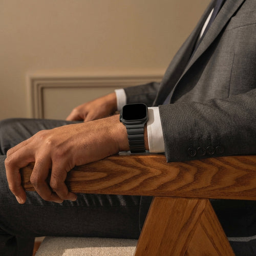 Bandz Correa titanio 'Hybrid' Apple Watch Ultra (negro)
