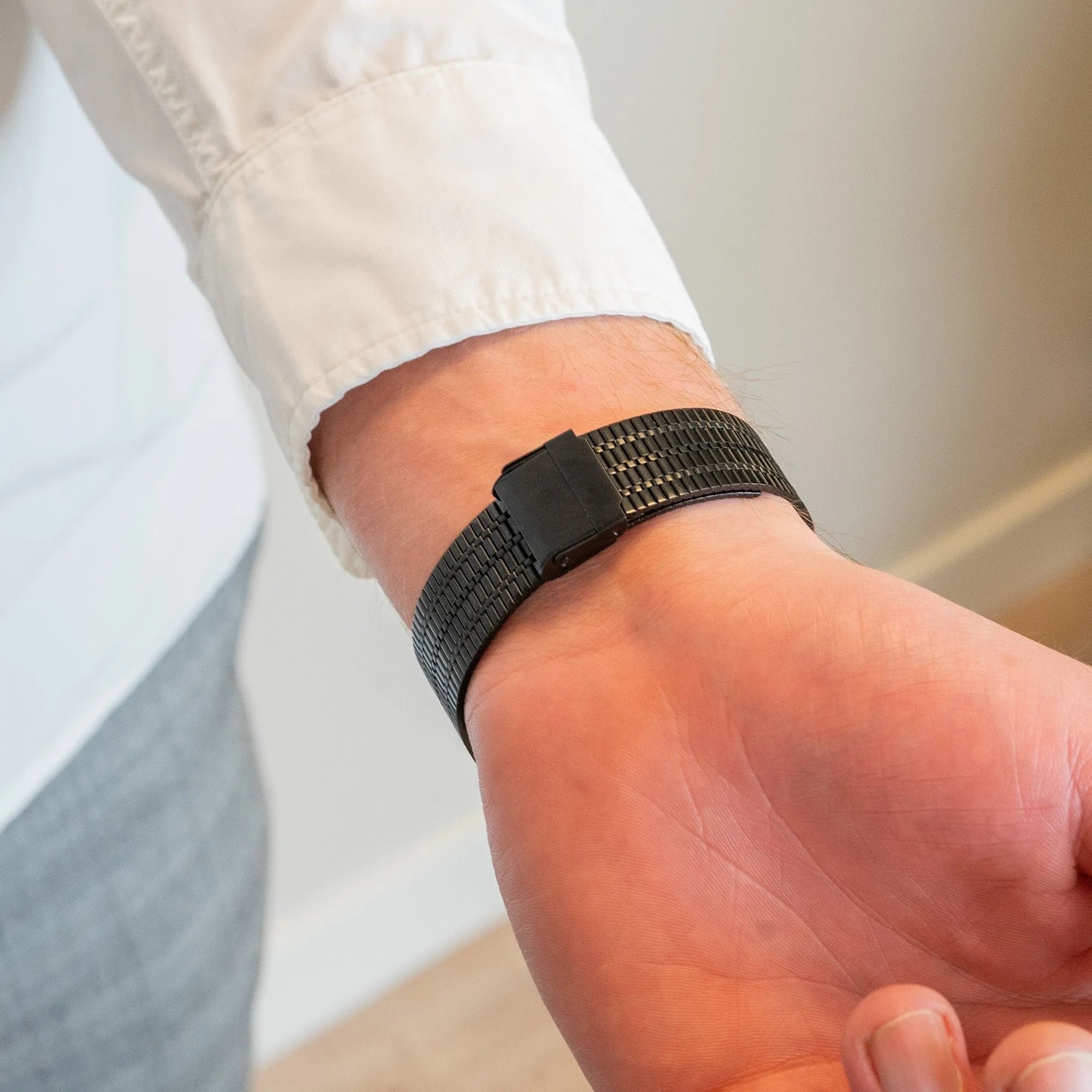 Bandz Suunto 5 Peak Adjustable Steel Strap (Black)