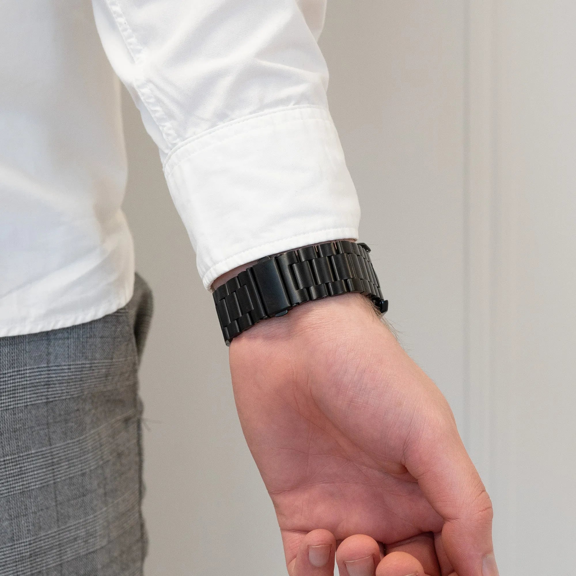 Bandz Correa titanio con establon Oppo Watch X2 (negro)