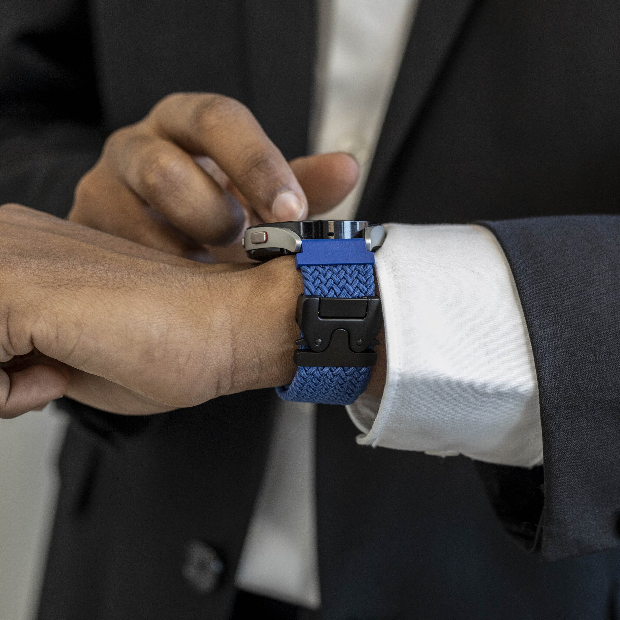 Correa tejida con hebilla CMF Watch Pro 3 (azul)