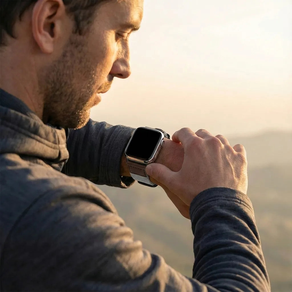 Correa lona Apple Watch (gris)