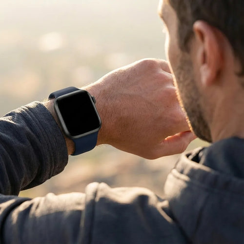 Correa Apple Watch silicona (azul oscuro)