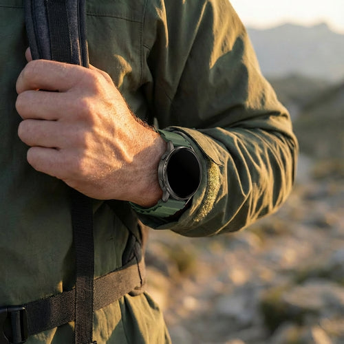 Nylon Alpine Strap, green, lifestyle photo