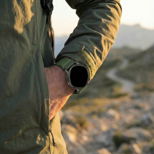 Nylon Alpine Strap, green, lifestyle photo