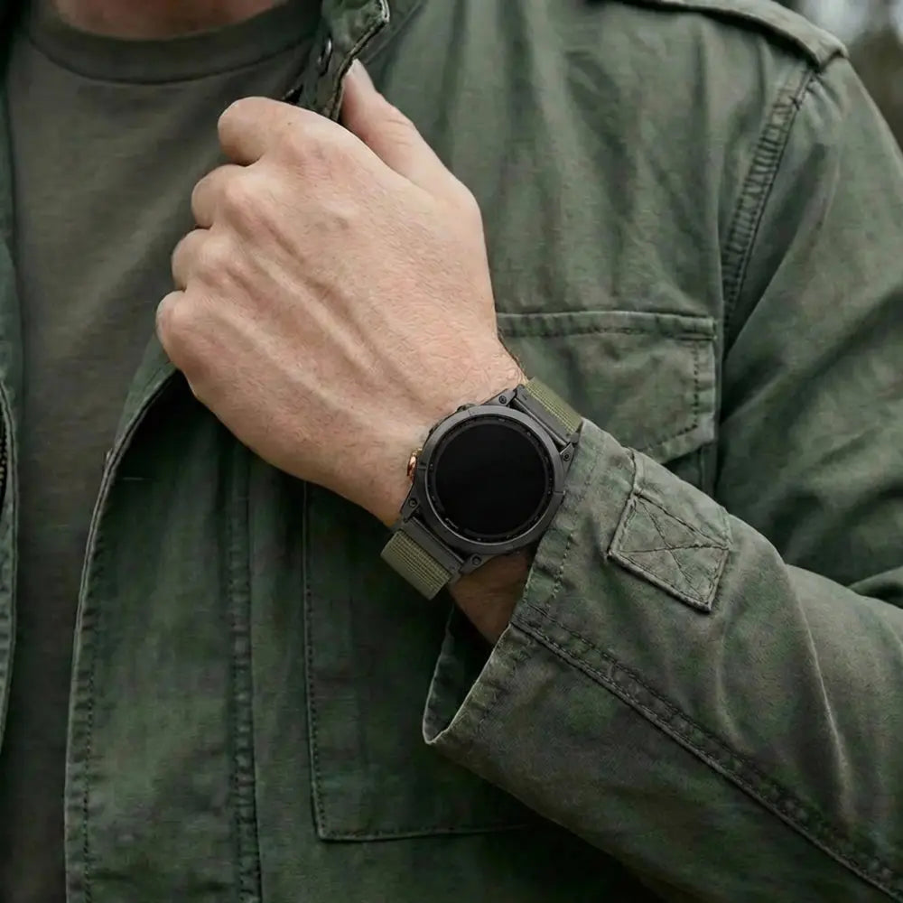Correa Alpine Garmin Fenix 5x / 6x (aceituna)