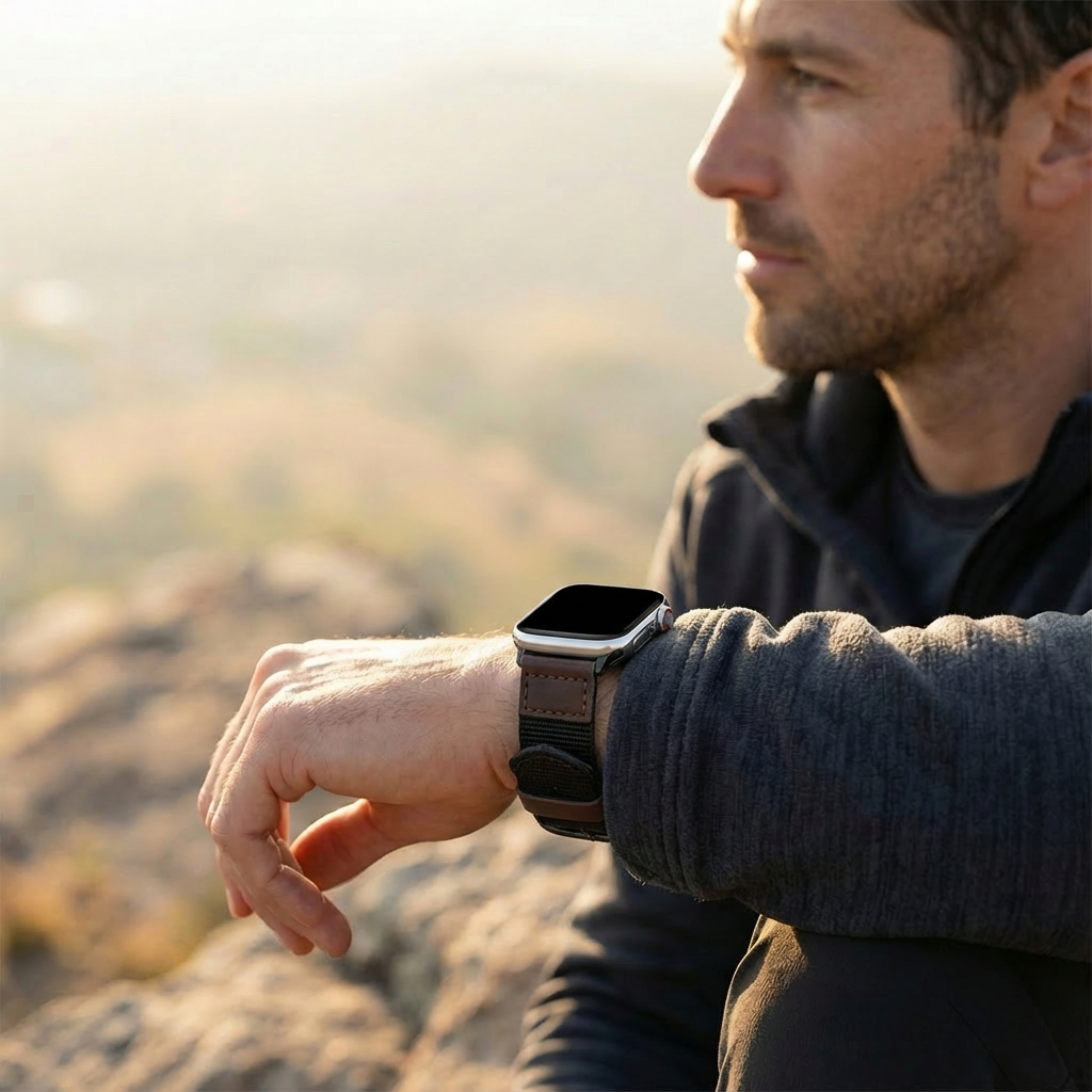 Correa canvas Apple Watch Ultra (negro)