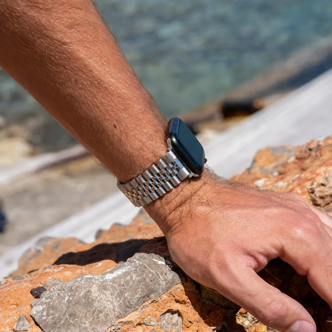 Correa acero Jubilee Apple Watch (plata)
