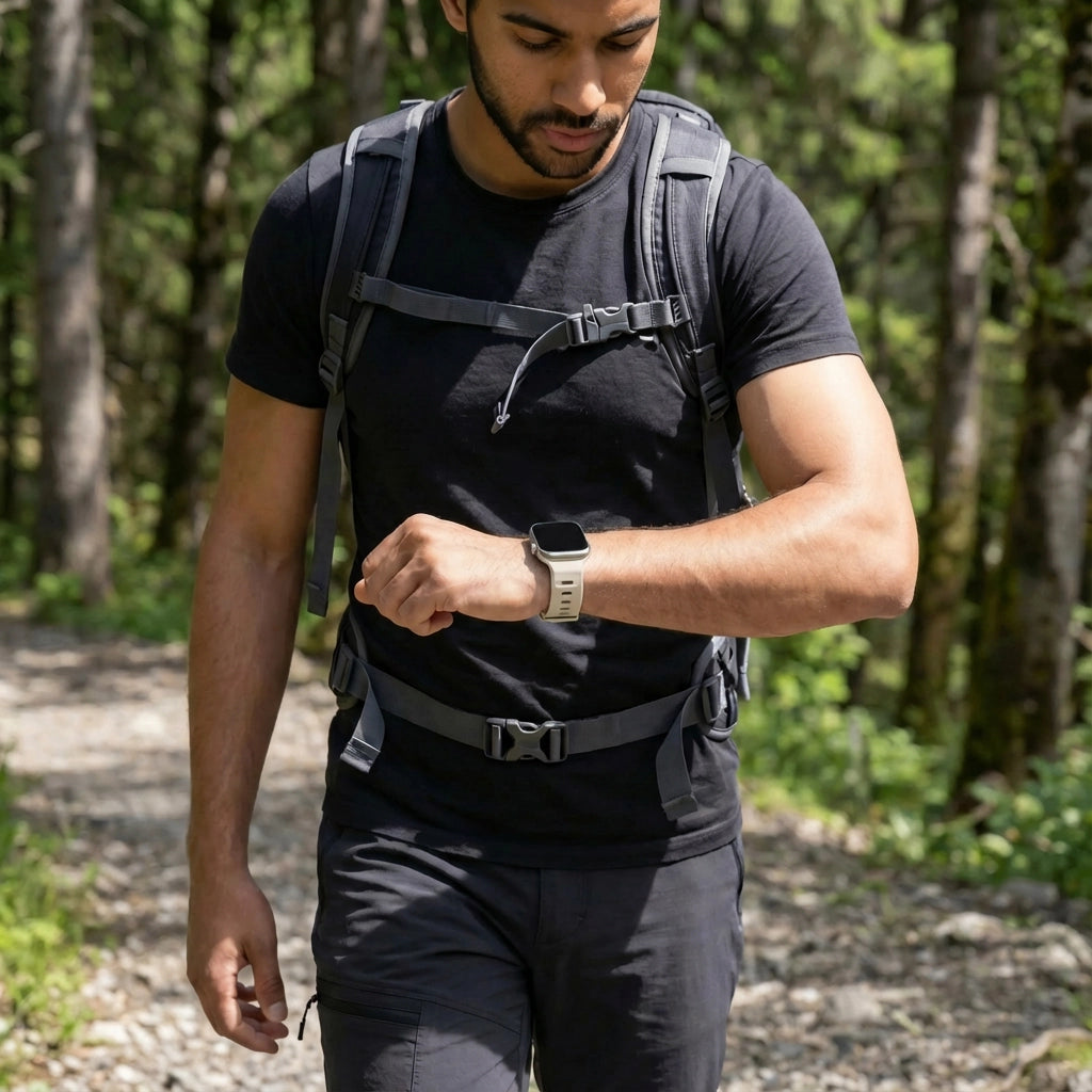 Bandz Correa silicona 'Outdoor' Apple Watch (blanco estrella)