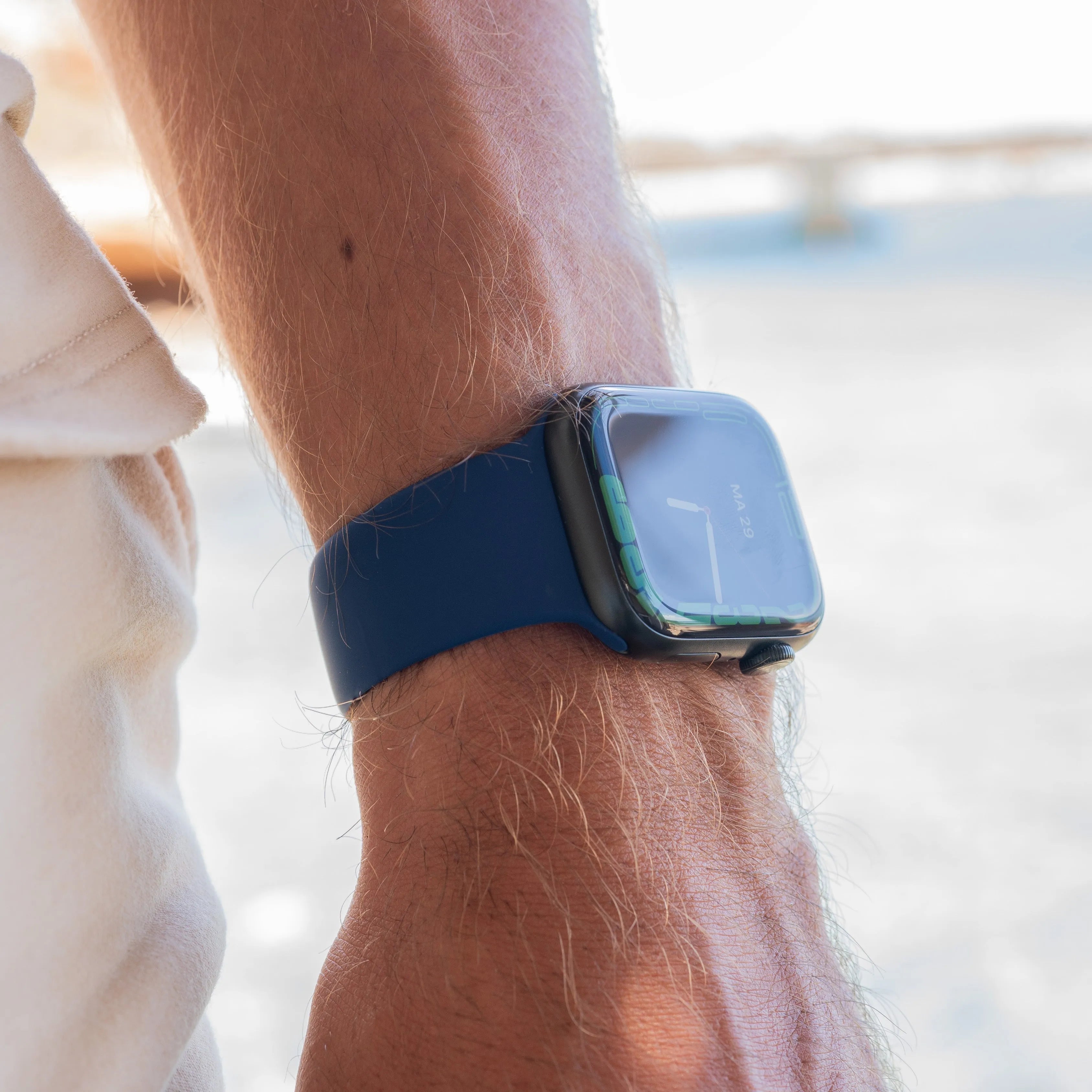 Correa silicona Apple Watch (azul oscuro)