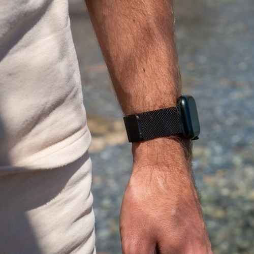Correa milanesa Apple Watch Ultra (negro)