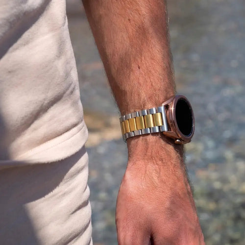 Garmin Vivoactive 5 Steel Strap (Silver/Gold)