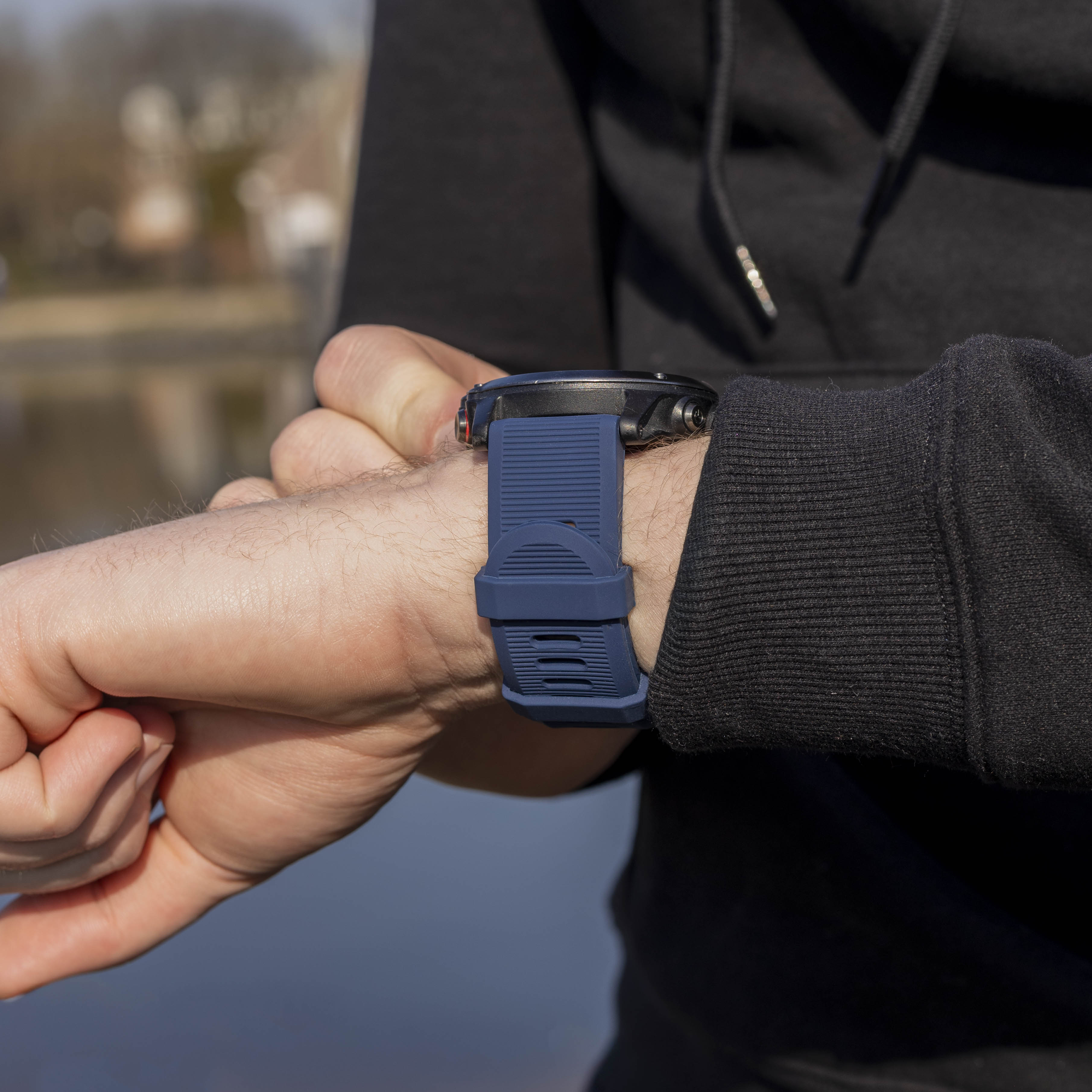 Correa silicona Garmin Enduro 1 / 2 / 3 (azul oscuro)