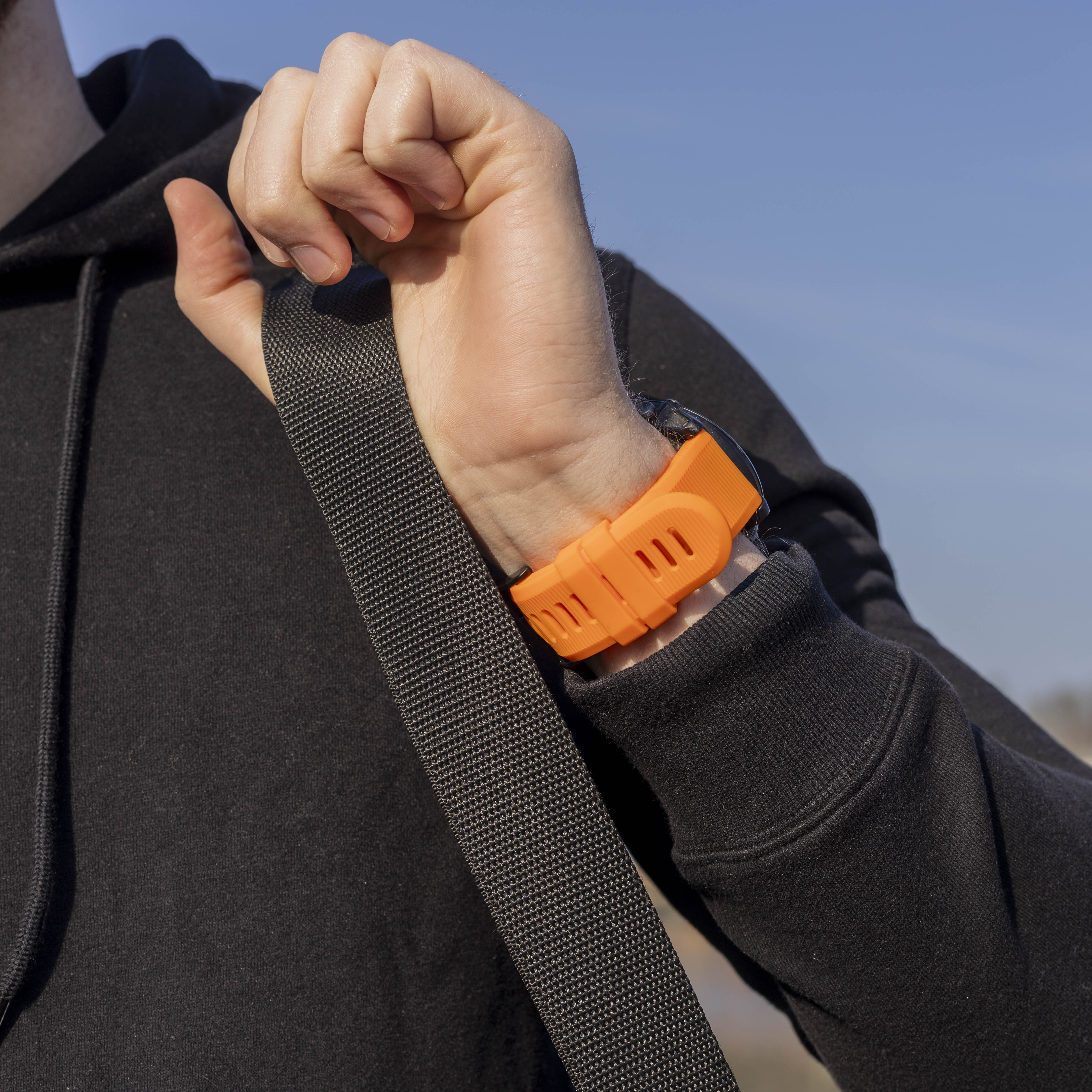 Correa silicona Garmin Fenix 3 (naranja)
