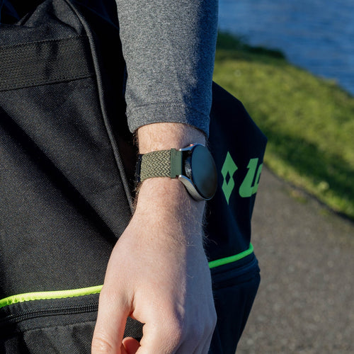 Correa trenzada Huawei Watch GT 2 Pro con hebilla P (verde)
