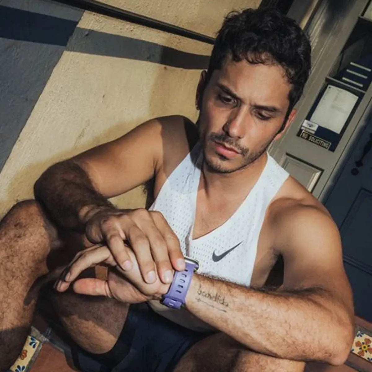 Nomad Apple Watch Silicone Tempo Strap (Purple)