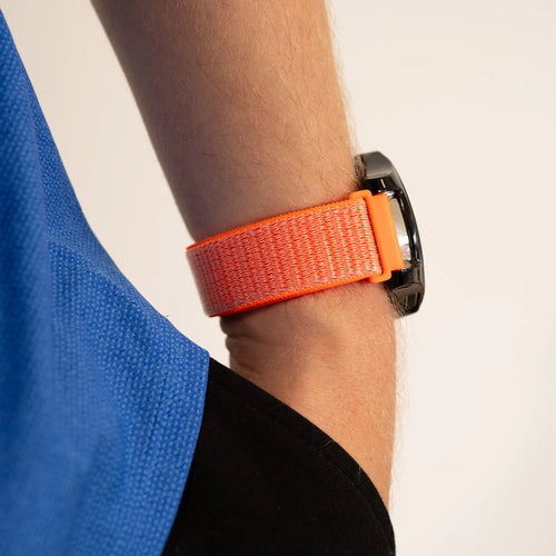 Correa nylon OnePlus Watch 3 (naranja/rojo)