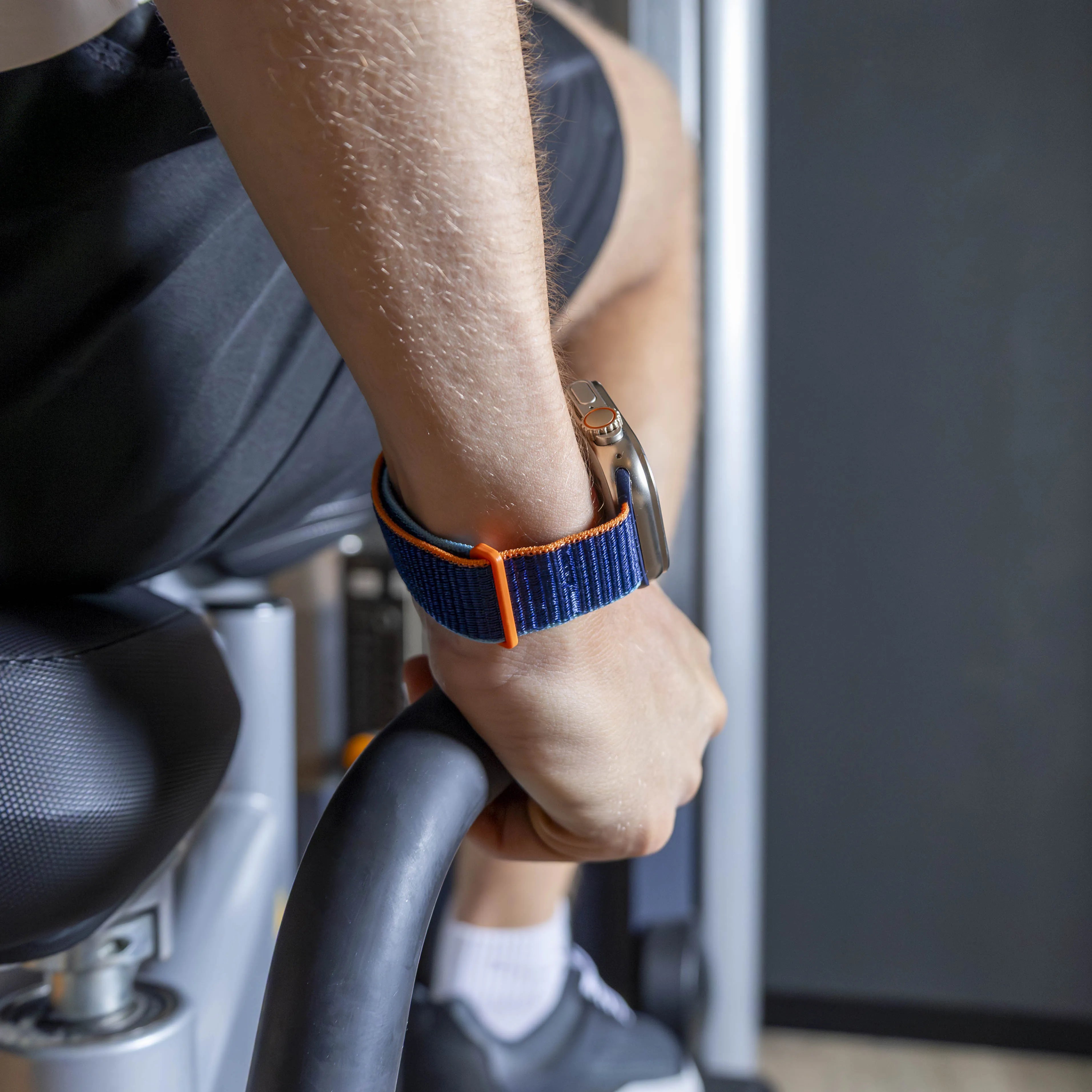 Correa nylon con hebilla Apple Watch (azul oscuro)