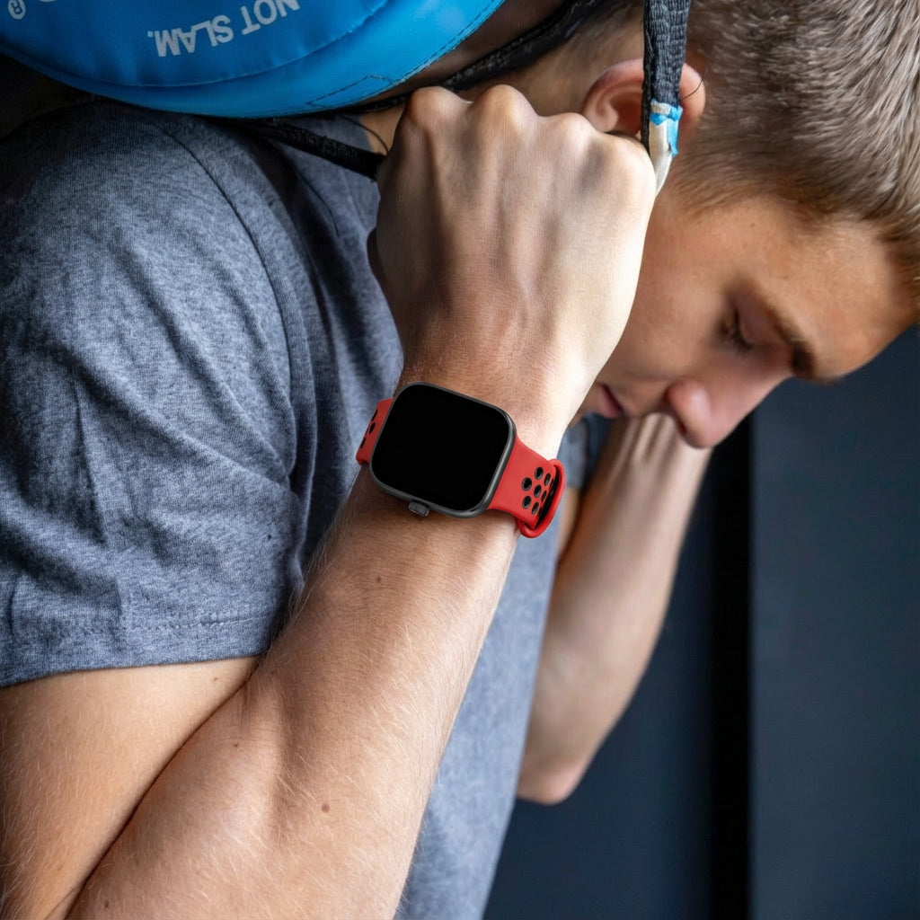 Correa deportiva Xiaomi Smart Band 9 Pro (rojo/negra)