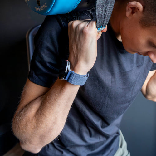 Nylon Alpine Strap, grey-blue, lifestyle photo