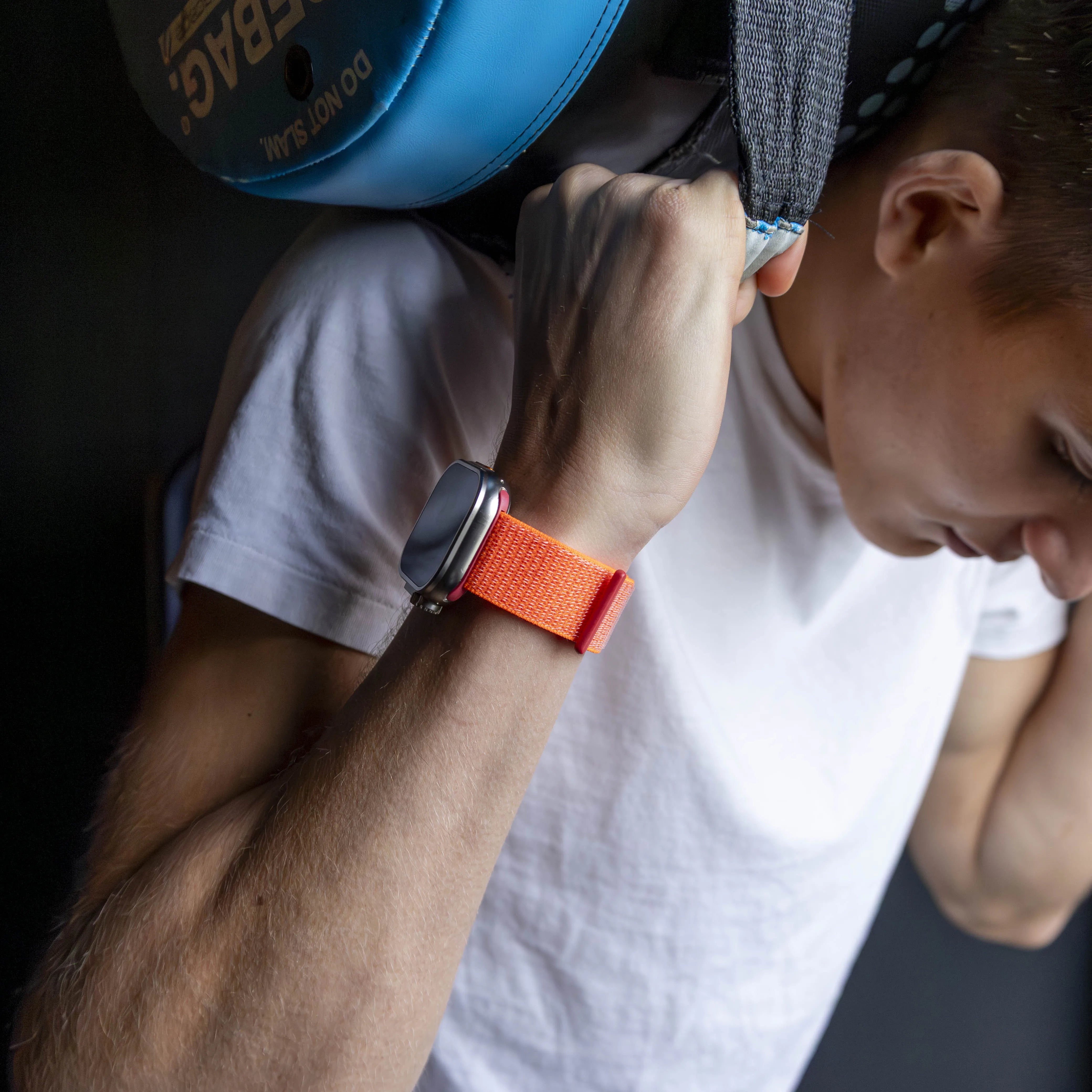 Correa nylon Apple Watch (naranja)