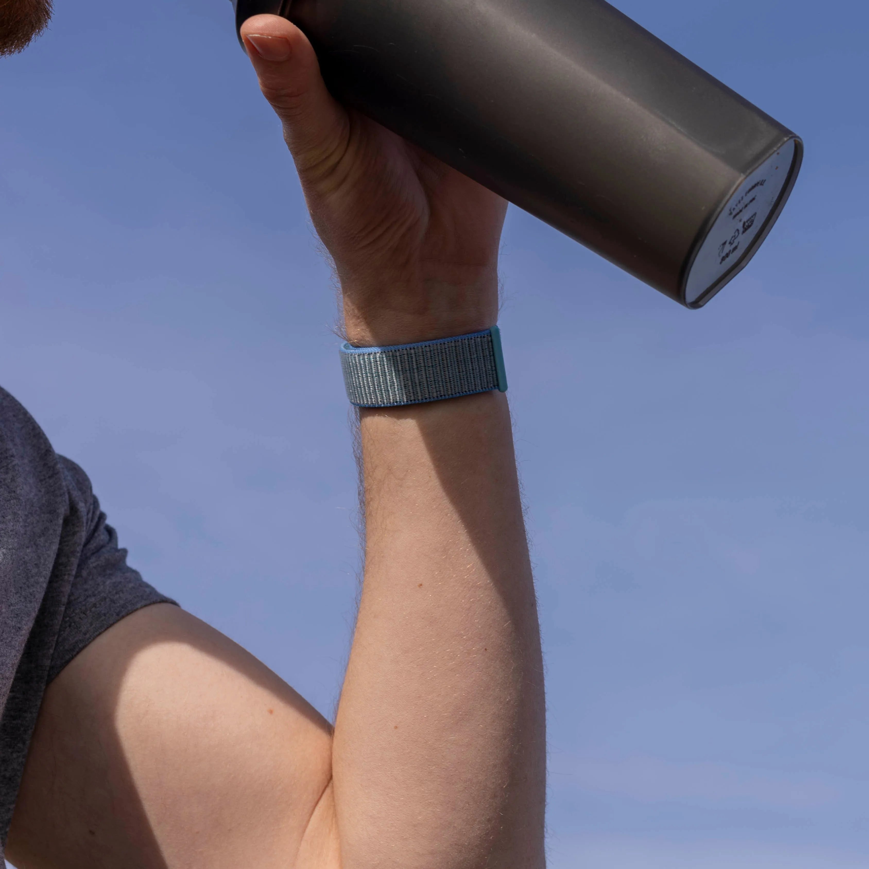 Correa nylon Fitbit Sense (azul claro)