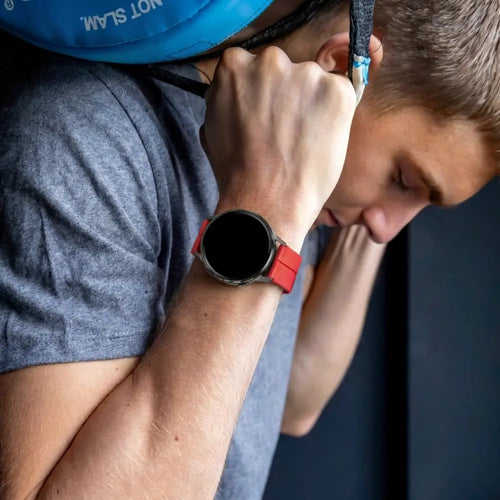 Bandz Garmin Venu 4 - 45mm Silicone Strap with D-Buckle (Red)