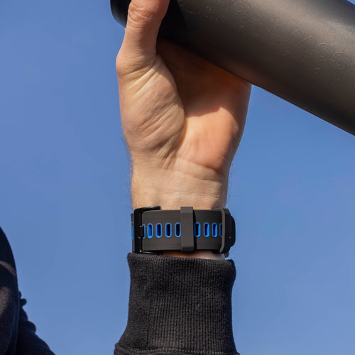 Garmin Enduro 1 / 2 / 3 Sport Buckle Strap (Black/Blue)
