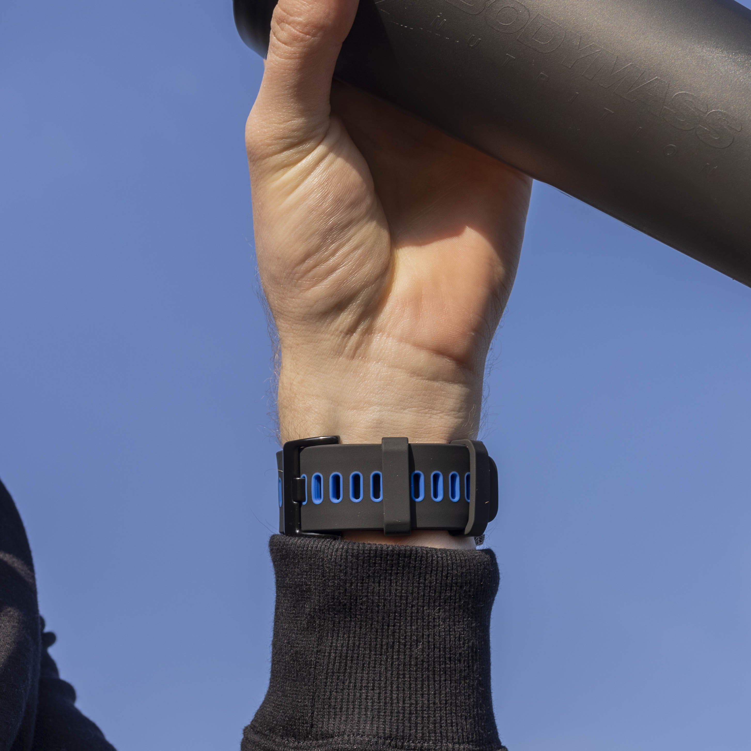 Correa deportiva hebilla Garmin Enduro 1 / 2 / 3 (negro/azul)
