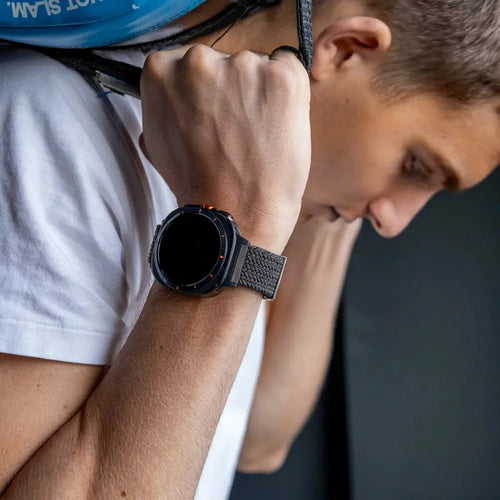 Samsung Galaxy Watch Ultra Braided Nylon Strap (Dark Grey)