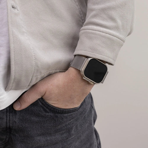 Titanium Milanese Strap, lifestyle photo
