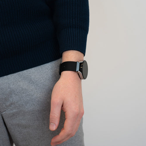 Bandz Correa nylon con hebilla Amazfit Cheetah (Pro) (negro)
