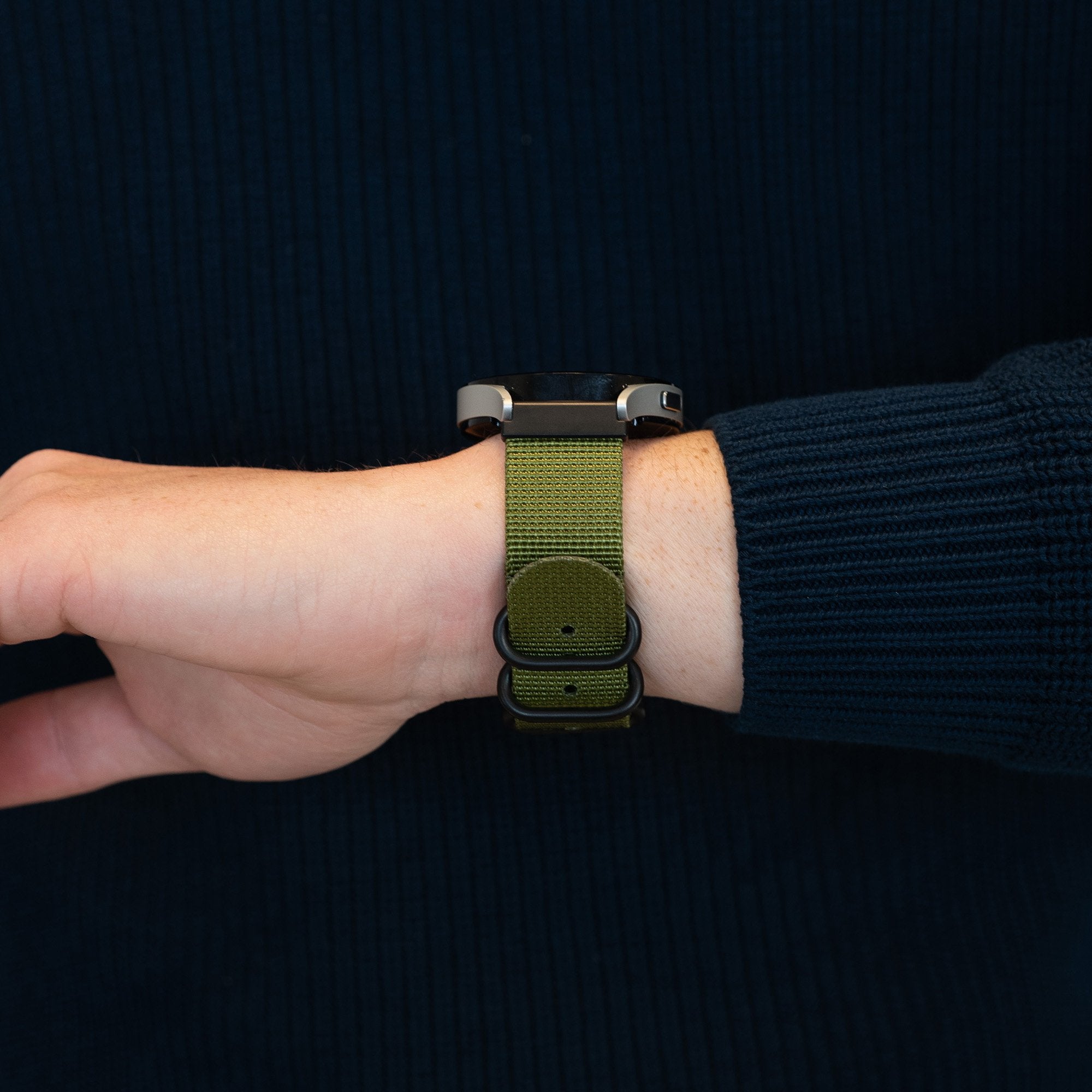Bandz Correa nylon con hebilla Garmin Forerunner 645 (verde)