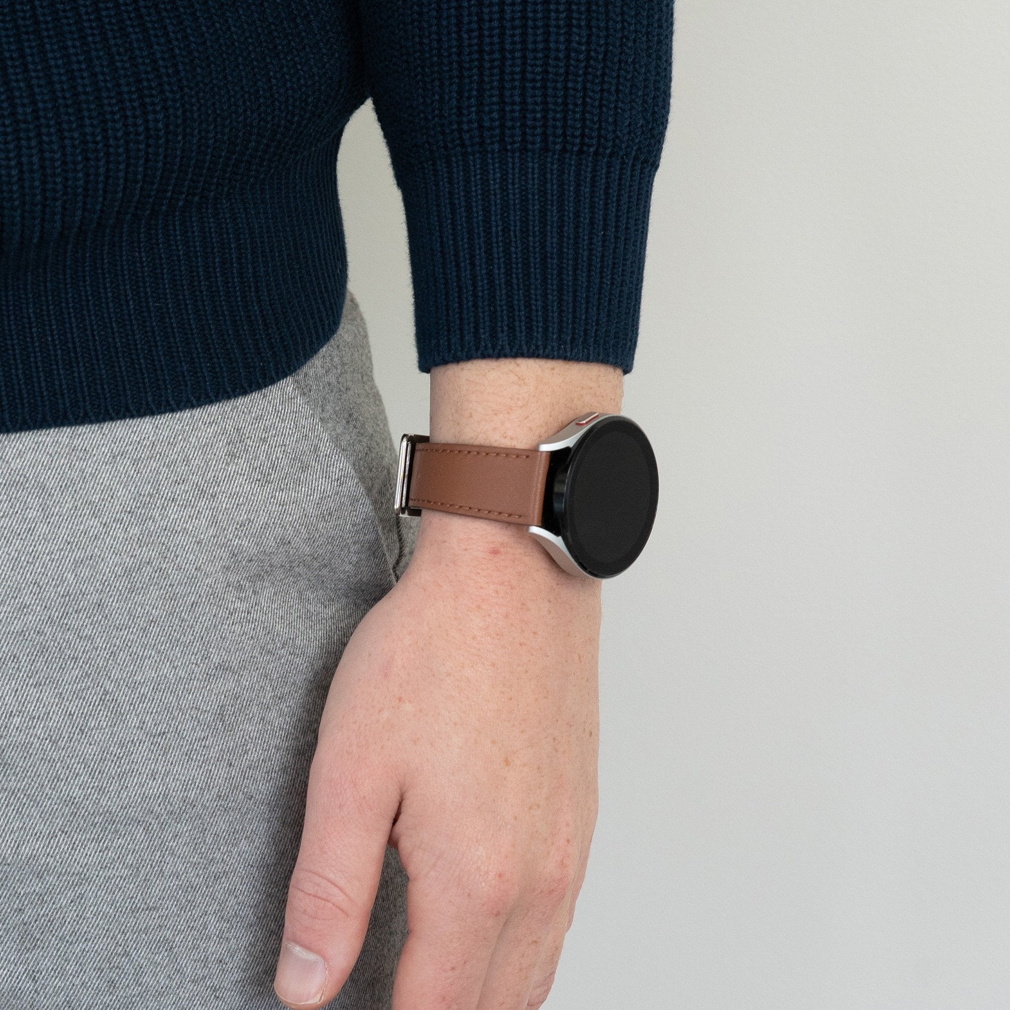 Bandz Correa cuero 'Deluxe' Huawei Watch GT 6 Pro - 46mm (marrón)