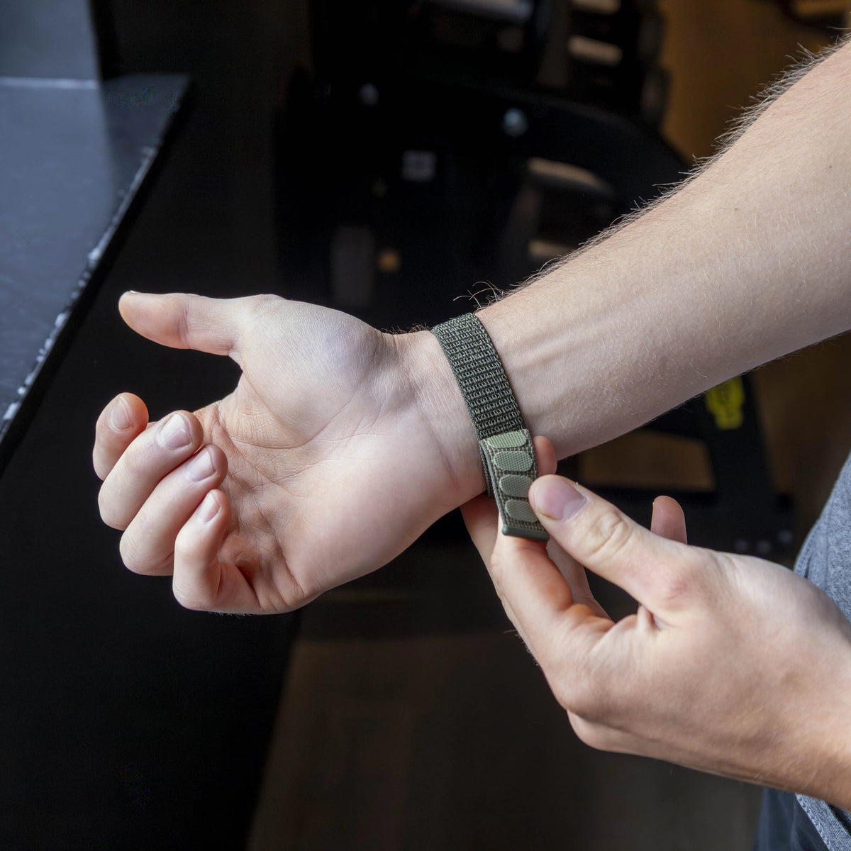 Nylon Strap, green, lifestyle photo