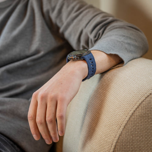 Bandz Correa silicona 'Hexagons' Samsung Galaxy Watch Ultra (azul oscuro)