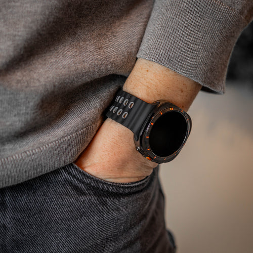 Correa de silicona wave Samsung Galaxy Watch Ultra (negra/gris)