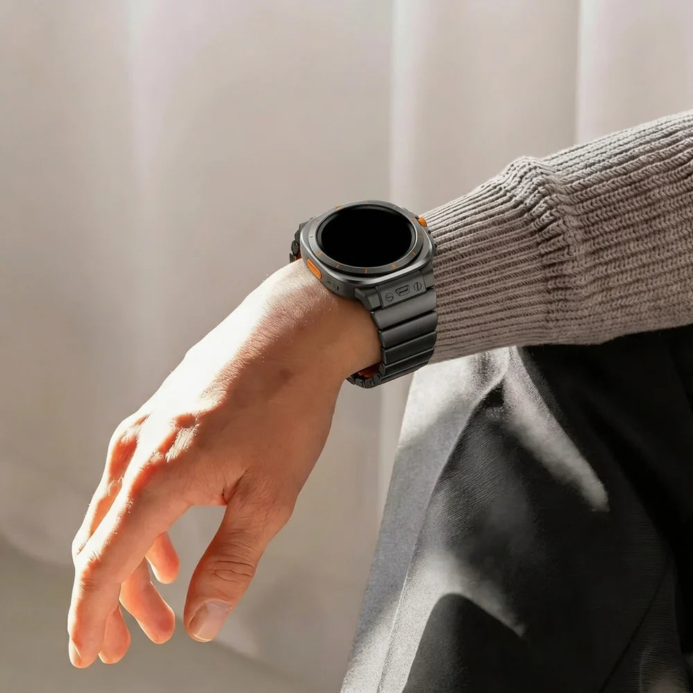Bandz Correa titanio 'Hybrid' Samsung Galaxy Watch Ultra (negro)